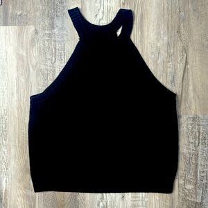 XL banana republic race back black sweater tank